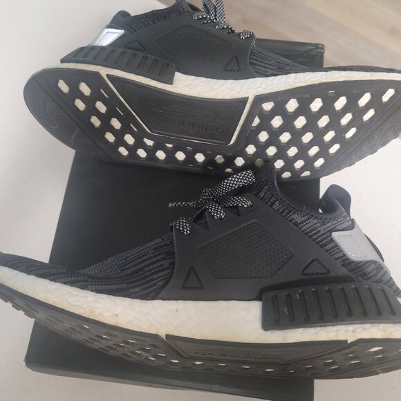 Adidas NMD XR1 PK Primeknit Utility Black Size 11 S77195 Men’s shoes Pre-Owned - Picture 4 of 6